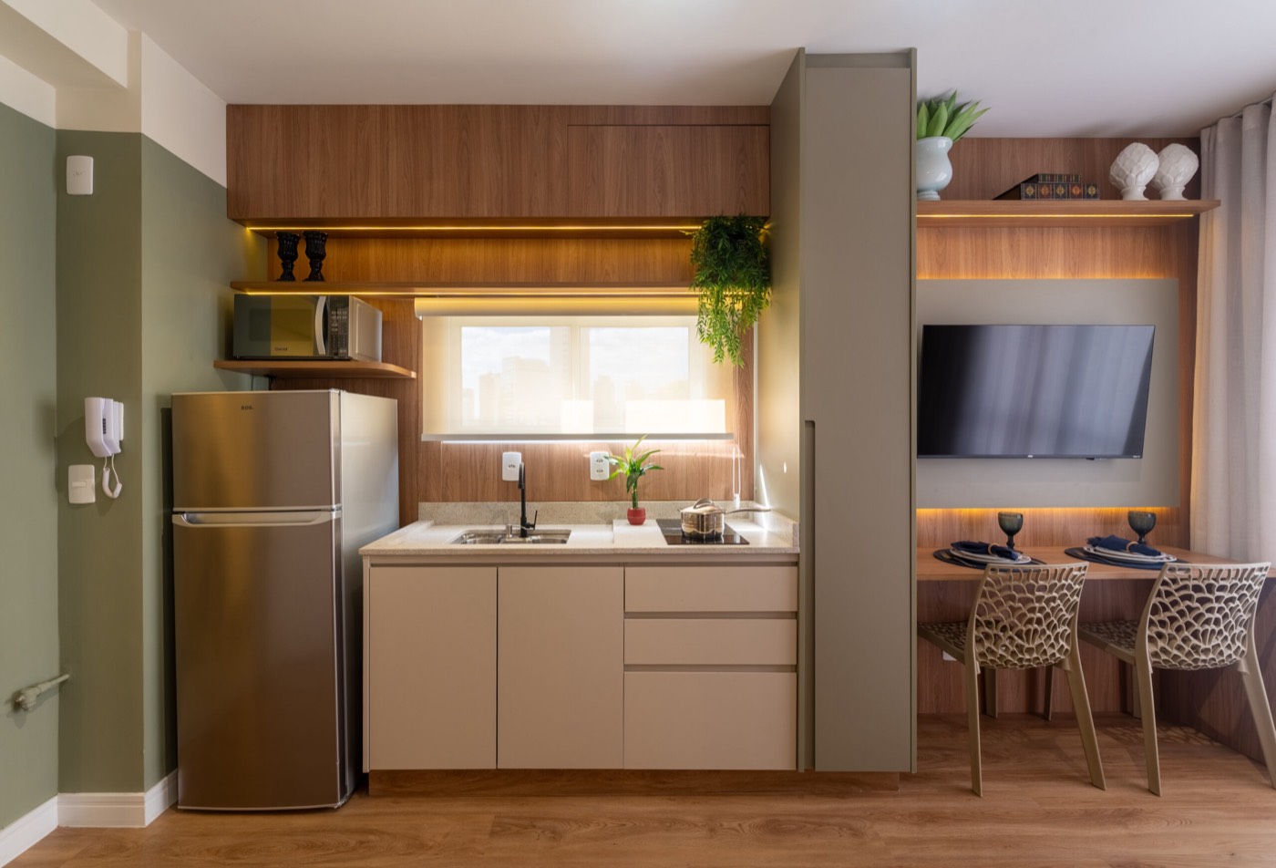 Ambiente fotografado para Airbnb e short stay